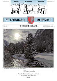 Titelblatt Gemeindezeitung Dezember 2021